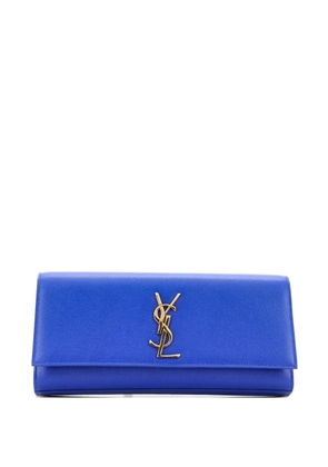 Saint Laurent Pre-Owned Classic Monogram Leather Long clutch bag - Blue