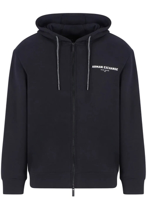 Armani Exchange zip-up hoodie - Blue