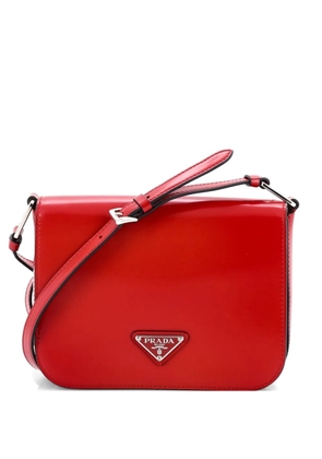 Prada Pre-Owned Full Flap Spazzolato Leather Small shoulder bag - Red