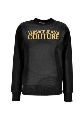 Versace Jeans Couture logo-embroidered sweatshirt - Black