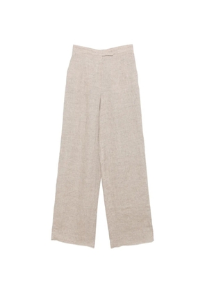 Emporio Armani concealed-fastening trousers - Neutrals