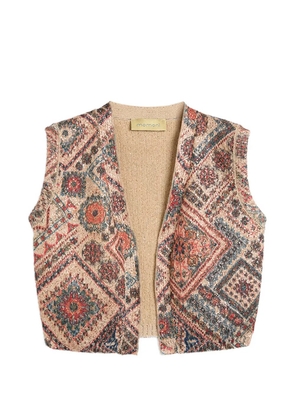 Momoni Cerro sequin printed gilet - Pink