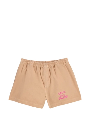 GALLERY DEPT. logo-detail track shorts - Neutrals