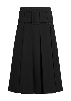 Patou belted pleated skirt - Black