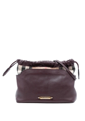 Burberry Pre-Owned 2000-2017 House Check Canvas and Calfskin Little Crush crossbody bag - Red