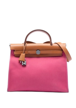 Hermès Pre-Owned 2013 Toile Herbag Zip 31 satchel - Brown