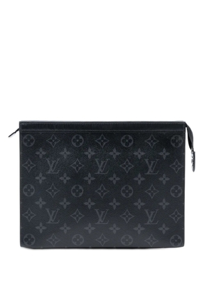 Louis Vuitton Pre-Owned 2020 Monogram Eclipse Pochette Voyage MM clutch bag - Black