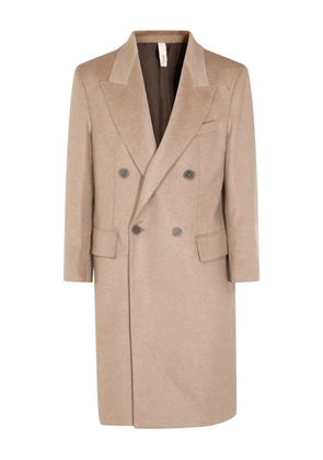 Hevo double-breasted wool coat - Neutrals