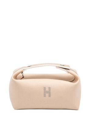 Hermès Pre-Owned 2020-2025 Small Toile Bride A Brac Case vanity bag - Brown