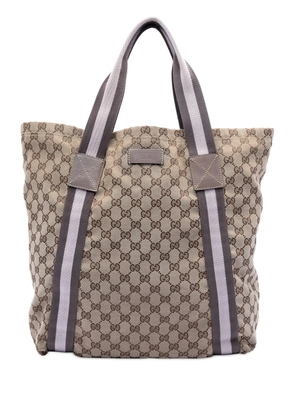 Gucci Pre-Owned 2016-2026 GG Canvas Web tote bag - Brown