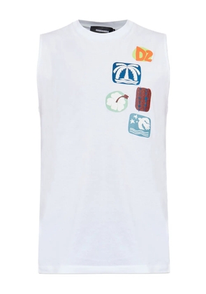 DSQUARED2 Summer Lovers tank top - White