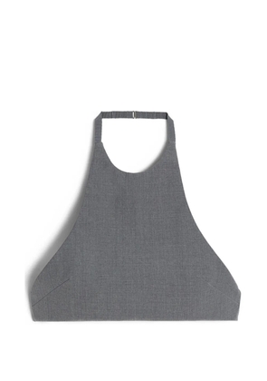Jil Sander poplin halter top - Grey