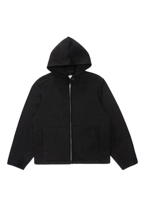 Lady White Co. zip wool hoodie - Black