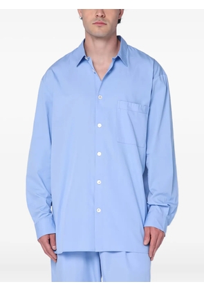TEKLA long-sleeve pocket shirt - Blue