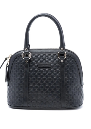 Gucci Pre-Owned 2016-2026 Mini Microguccissima Dome satchel - Black