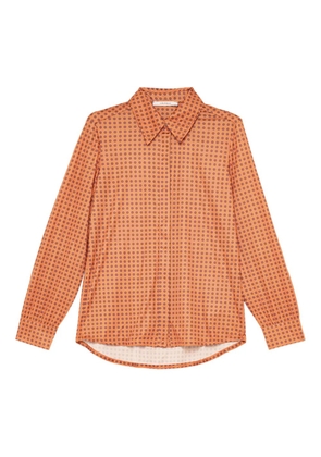 MALIPARMI floral-print collared shirt - Orange