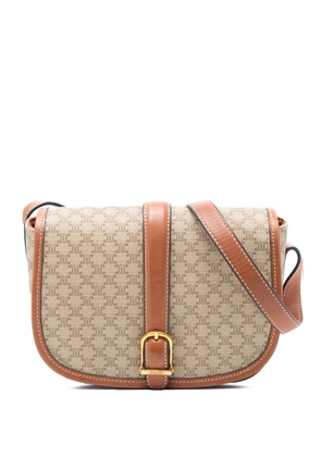 Celine Pre-Owned 1992 Macadam Coated Canvas crossbody bag - Brown