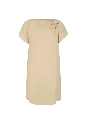 JOSEPH ring-detail mini dress - Neutrals