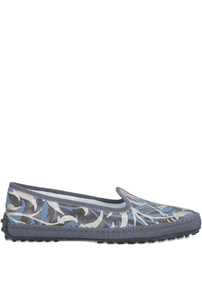 Tod's printed loafers - Blue