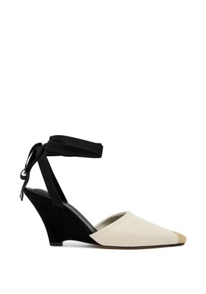 Jacquemus pointed toe tie sandals - Neutrals