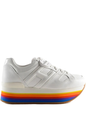Hogan rainbow sole sneakers - White