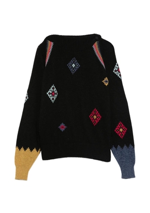 Versace Pre-Owned 1980s patterned sweater - Black