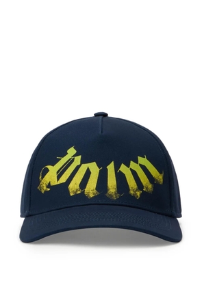 Palm Angels logo adjustable baseball cap - Blue