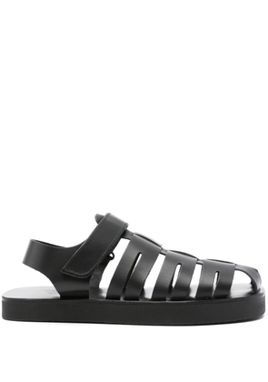 Ancient Greek Sandals Tilemachos leather sandals - Black