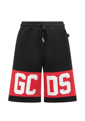 GCDS logo sweat shorts - Black