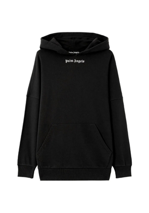 Palm Angels logo-print hoodie - Black