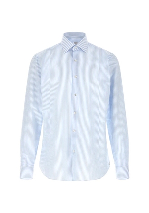 BORRIELLO NAPOLI striped buttoned shirt - Blue