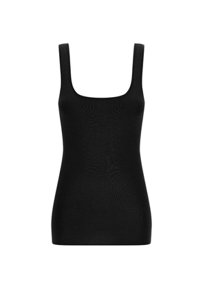 ENTIRE STUDIOS square neckline top - Black