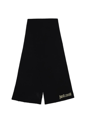 Just Cavalli embroidered scarf - Black
