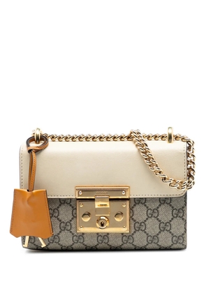 Gucci Pre-Owned 2016-2026 Small GG Supreme Padlock crossbody bag - Brown