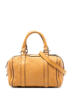 Gucci Pre-Owned 2016-2026 Small Microguccissima Joy Boston Bag satchel - Yellow