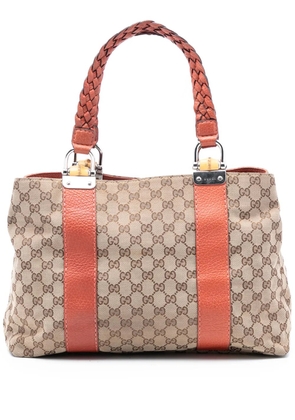 Gucci Pre-Owned 2016-2026 GG Canvas Bamboo Libeccio tote bag - Brown