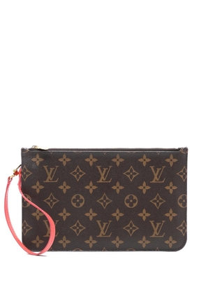 Louis Vuitton Pre-Owned 2015 Monogram Neverfull MM pouch - Brown