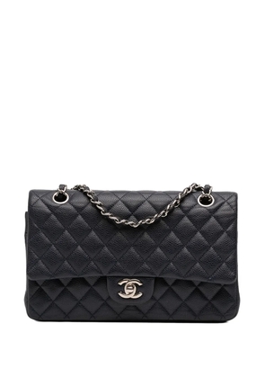 CHANEL Pre-Owned 2014 Medium Classic Caviar Double Flap shoulder bag - Blue