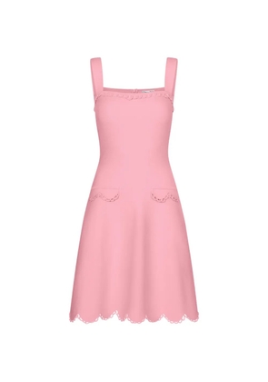 Oscar de la Renta sleeveless square-neck mini dress - Pink