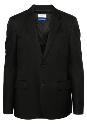 Off-White single-breasted twill-weave blazer - Black