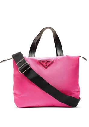 Prada Pre-Owned 2020s logo-plaque tote bag - Pink