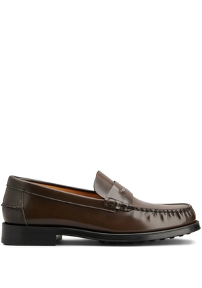 Tod's leather loafers - Brown