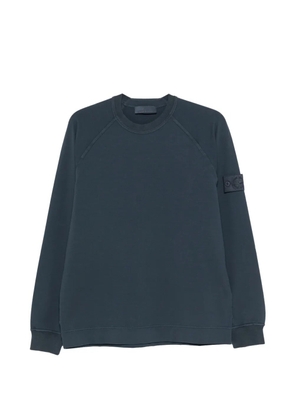 Stone Island patch crew-neck sweatshirt - Blue