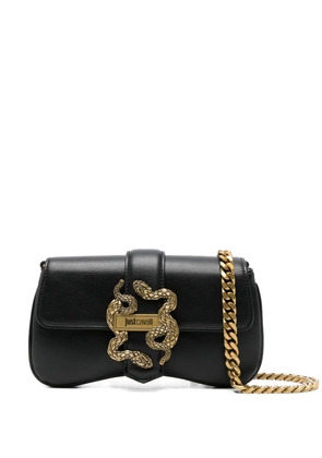 Just Cavalli snake-detail chain-strap cross body bag - Black