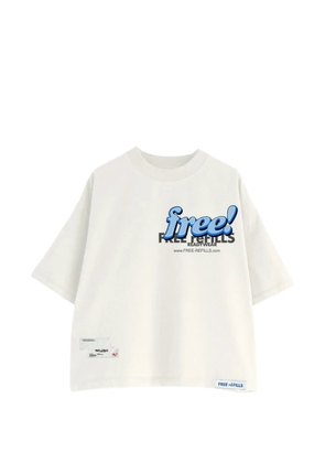Free Refills tabloid graphic T-shirt - Neutrals