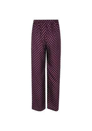 Laura Urbinati polka-dot trousers - Purple