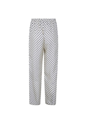 Laura Urbinati polka dot trousers - White
