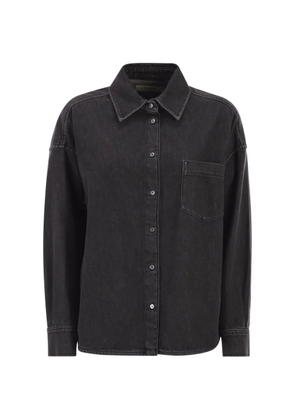 Weekend Max Mara oversized pocket denim shirt - Black