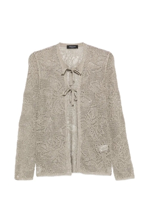 Fabiana Filippi tie-detail cardigan - Green