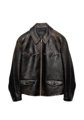 Prada leather jacket - Black